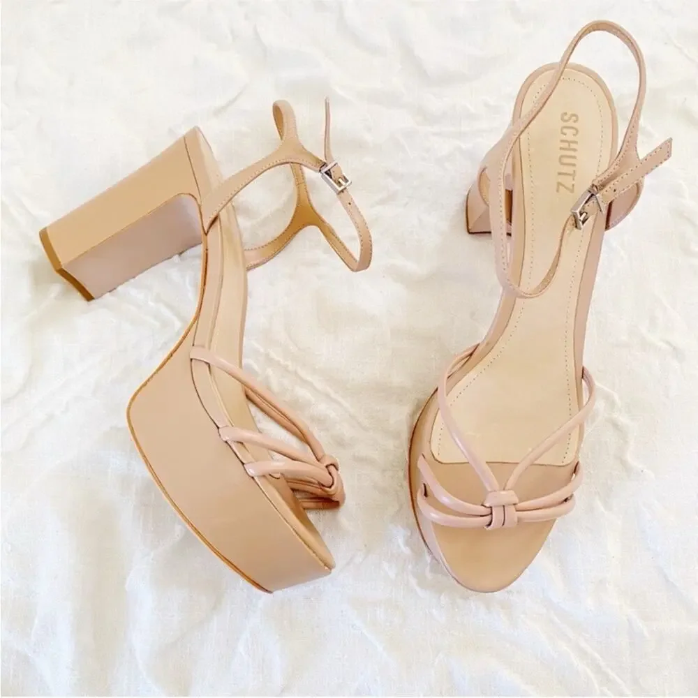 Schutz Kelsie Platform Heels Size10 New